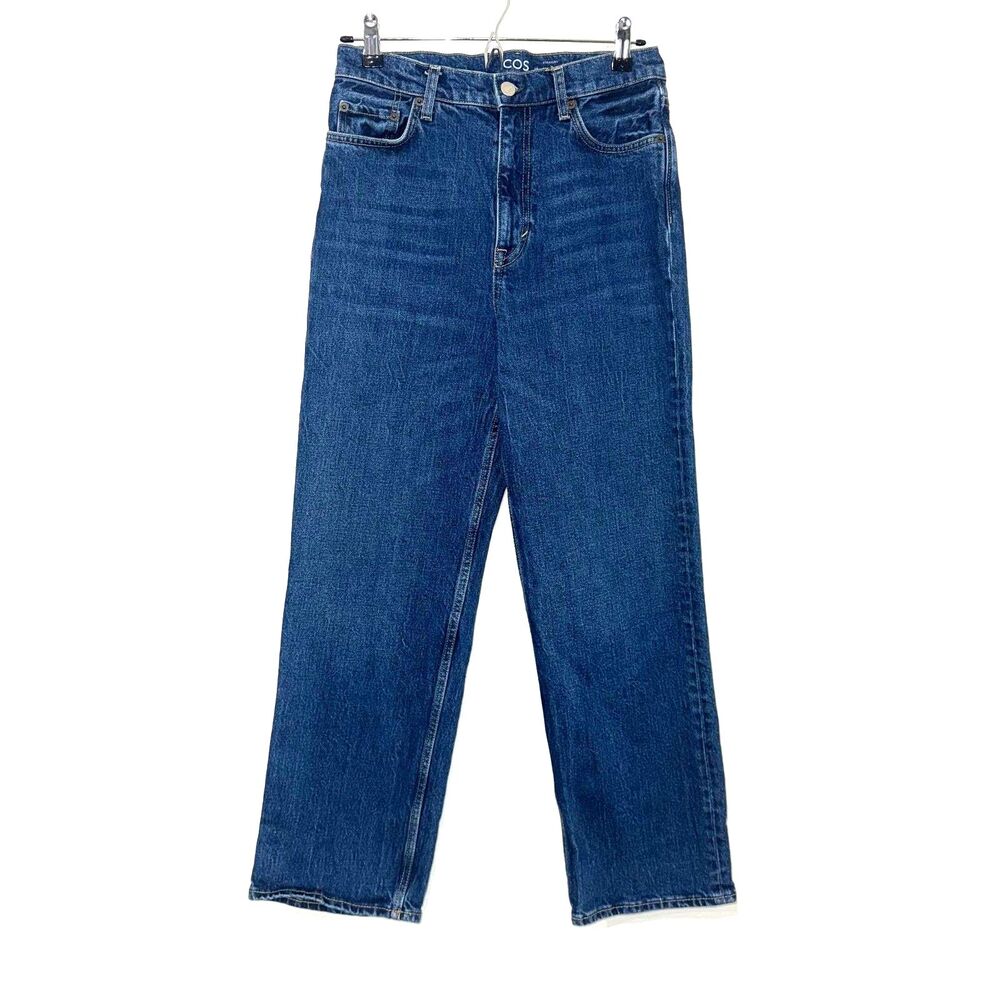 COS Ankle Length Extra High Rise Straight Leg Jean - Blue 29